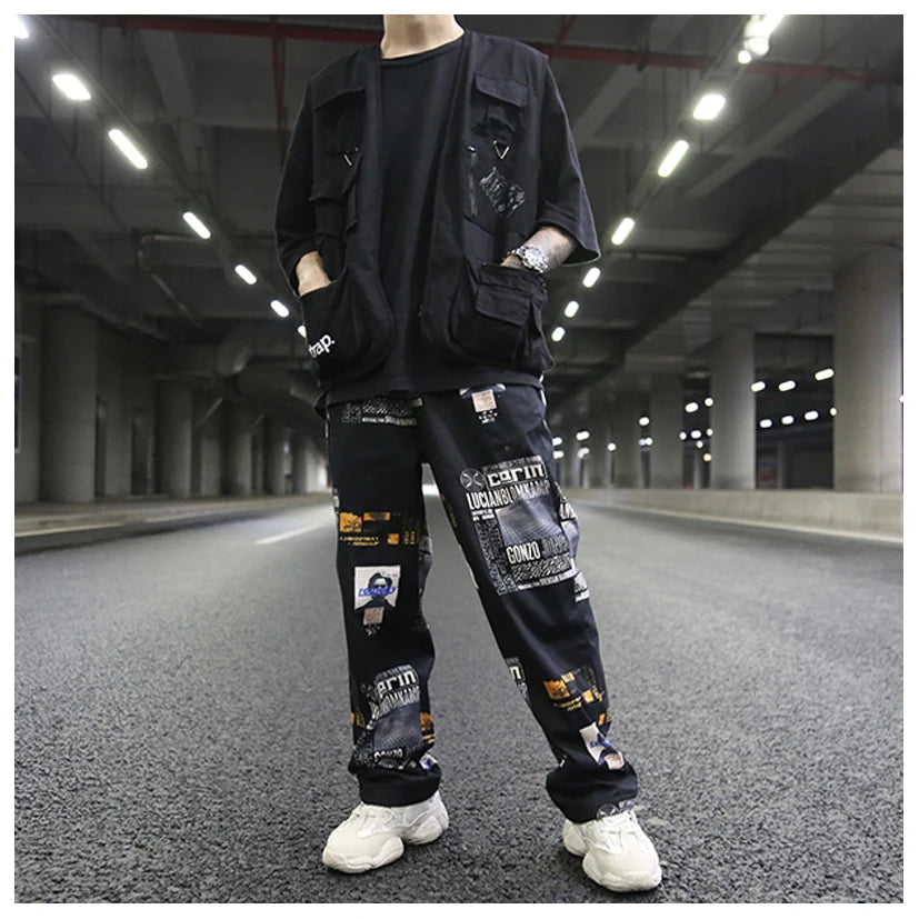 urban fashion featuring high street pockets vests men letter cargo waistcoat zipper military jacket 2018 new hip hop streetwear tactical vest sweatshirt design – premium quality jacket for men