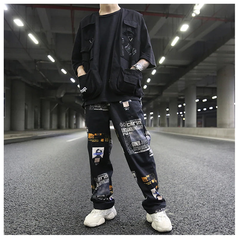 urban fashion featuring high street pockets vests men letter cargo waistcoat zipper military jacket 2018 new hip hop streetwear tactical vest sweatshirt design – premium quality jacket for men