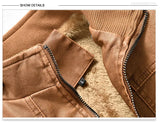 retro leather jacket men stand collar locomotive coat autumn winter casual plus size motorcycle male warm biker outerwear nan - variant style e915db for streetwear fashion