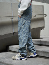 hip hop denim suspender trousers 2019 spring mens new fashion embroidery denim jeans jumpsuit loose straight casual pants urban skinny jeans