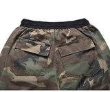 mens camouflage hip hop pants bottom button pockets cargo trousers fashion elastic waist drawstring sportswear streetwear jogger unique joggers style 3448