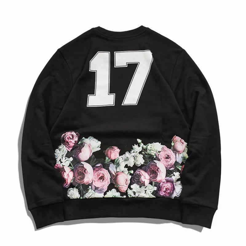 New Baolideng High Men 17 Romantic Roses Kenye Hoodies Hoody Hooded Sw