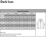 Dark Icon Geometric Stripe Shirts Men Women Long Sleeve Harajuku Woolen Shirts Men Clothing