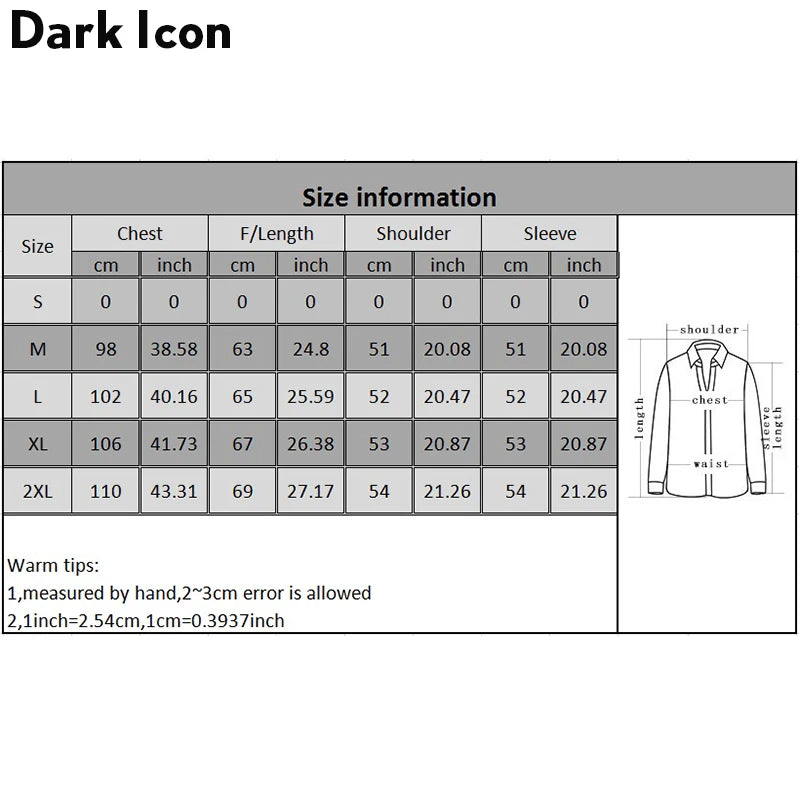 Dark Icon Geometric Stripe Shirts Men Women Long Sleeve Harajuku Woolen Shirts Men Clothing