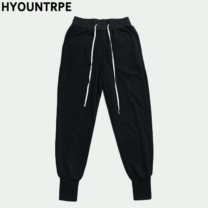 mens casual sweatpant elastic waist streetwear men women track drawstring pants new fashion trousers hip hop joggers sweatpants unique joggers style 2056