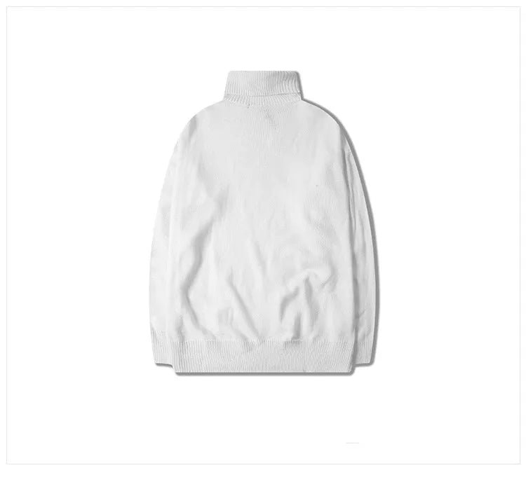 varsity flame pullover for men with bold graphic knit design, perfect for 2025 fashion, street fashion menswear trend for sea