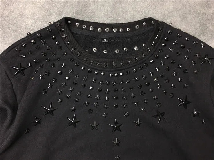 anime vintage anime featuring new 2017 baolideng men metal drill hot drill rivet star hoodies hoody hooded sweatshirts velvet cotton drake thicken fleece e18