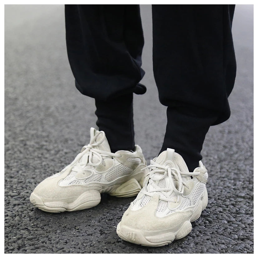 high street loose drawstring pants casual autumn new trousers black sportswear jogger pants fashion hip hop clothing for men unique joggers style 556
