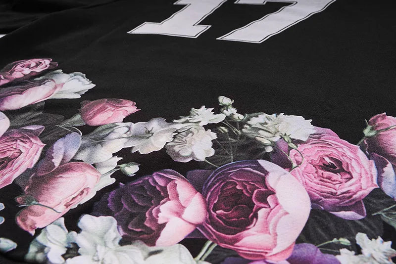 New Baolideng High Men 17 Romantic Roses Kenye Hoodies Hoody Hooded Sw