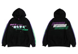 Men Hip Hop Hoodie Sweatshirt Drunk Illusion Chinese Character Hoodie Streetwear Casual Black Hooded Pullover Cotton Autumn 2023