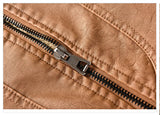 retro leather jacket men stand collar locomotive coat autumn winter casual plus size motorcycle male warm biker outerwear nan - variant style 9eda3f for streetwear fashion