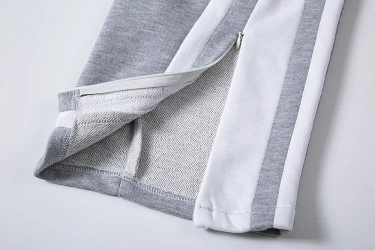 bottom zipper wide leg pants mens fashion straight trousers new loose hip hop streetwear men casual spring summer long pant unique default style 2314