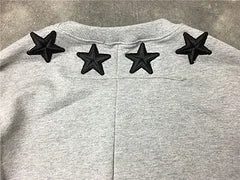 New High Men Embroidery Star Stripes Gentleman Hoodies Hoody Hooded Sw