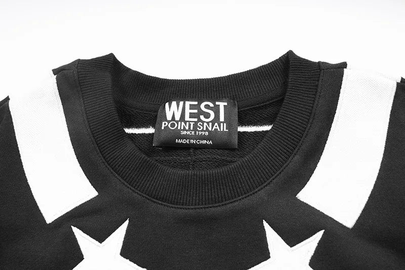New Baolideng Men Collar Embroidered Star Stripe Hoodies Hoody Hooded