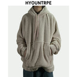 Warm Hoodies Mens 2018 Autumn Winter Hairy Sweatshirts Hip Hop Casual