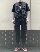Streetwear quilted graffiti fleece minimalist parka