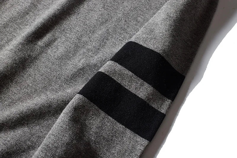 leather varsity streetwear knit with bold stitching, fall/winter pullover for urban outfits, men’s streetwear clothing piece 