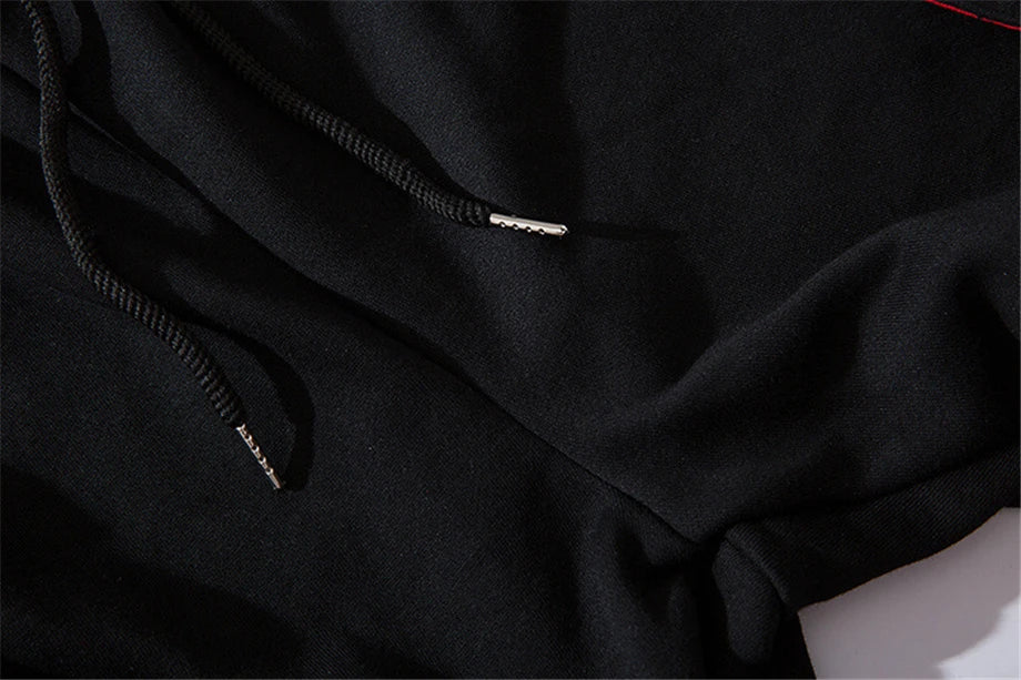 hip hop ribbons cargo pants men joggers pants streetwear men 2023 fashion mens elastic waist pant ribbons cotton black hw203 unique joggers style 2440