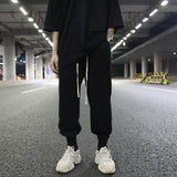 mens casual sweatpant elastic waist streetwear men women track drawstring pants new fashion trousers hip hop joggers sweatpants casual joggers
