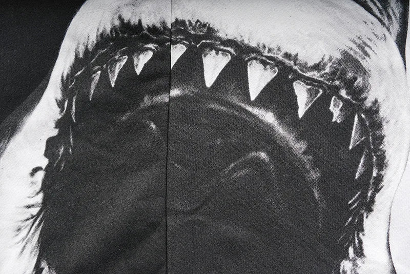New Baolideng High Men Shark Teeth Yin Yang Hoodies Hoody Hooded Sweat