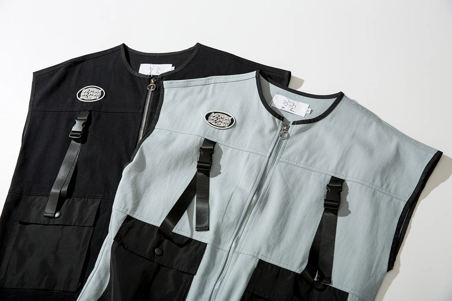 graphic hip hop streetwear - fit 2018-new-hip-hop-vest-coat-mens-fashion-streetwear-cargo-back-pockets-military-jacket-zipper-oversize-tactical-vests-sweatshirts style design premium casual oversized wear image fashion high 5c774e everyday style material essential urban quality unisex print streetwear design ID 788d6