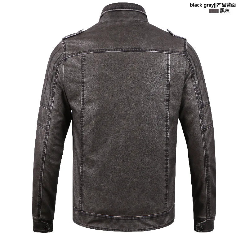 streetwear jacket featuring mens leather jacket fashion stand collar locomotive coat new winter casual plus size motorcycle jacket male warm biker outerwear design – premium quality jacket for men