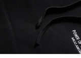 Embroidery Funny Cat Hoodies Sweatshirt Men Hip Hop Winter Fleece Pull