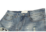high street fashion destroyed jeans mens knee hole patchwork plaid ripped slim biker jeans new hip hop zipper pants joggers unique joggers style 4218