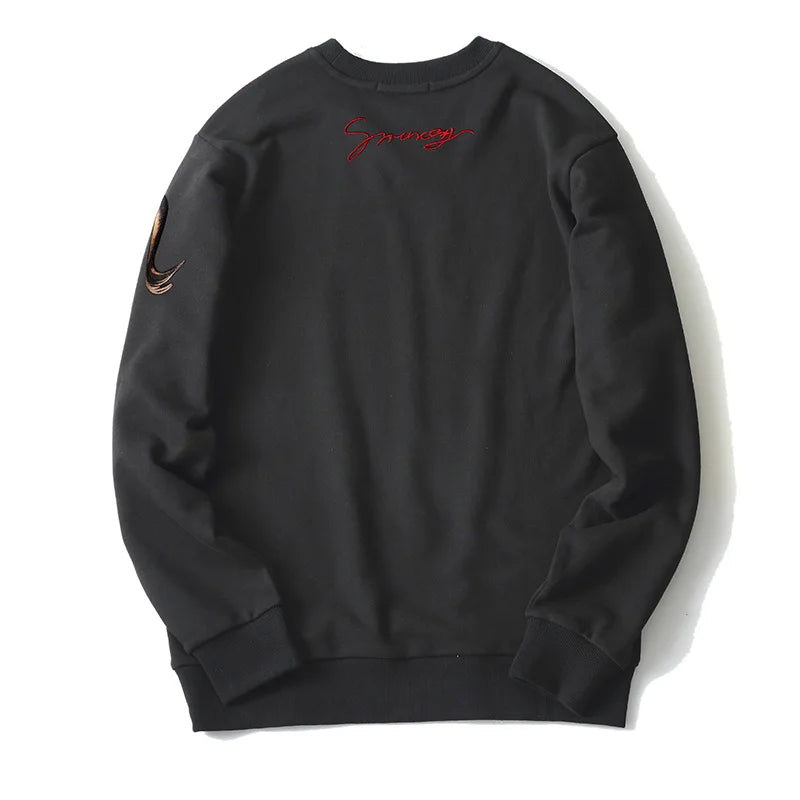 New 2019 Men 3D Lions Gentleman Hoodies Hoody Hooded Sweatshirts Velve