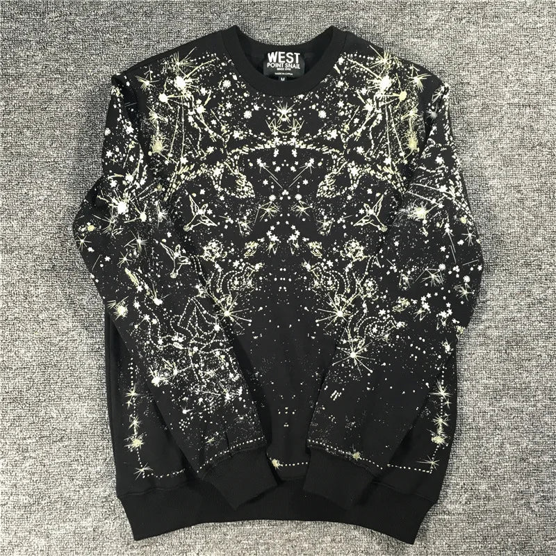 New High High Men Full Star Constellation Hoodies Hoody Hooded Sweatsh