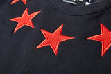 New 2018 Men Embroidered Stars Stripes Hoodies Hoody Hooded Sweatshirt
