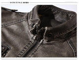menswear fashion piece featuring mens leather jacket fashion stand collar locomotive coat new winter casual plus size motorcycle jacket male warm biker outerwear design – premium quality jacket for men