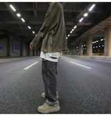 high street vintage wash sweater men loose knitted pullovers long sleeve hip hop oversize sweaters autumn casual jumper knitwear trendy hip hop style outerwear, aesthetic street look hoodie, oversized graphic print design