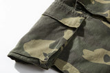 mens camouflage hip hop shorts stitching pockets cargo shorts casual elastic waist drawstring sportswear streetwear short pants unique cargo style 1892