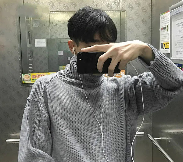 techwear street knit hoodie with oversized flame detail for urban fall winter outfits, street fashion menswear trend for seas