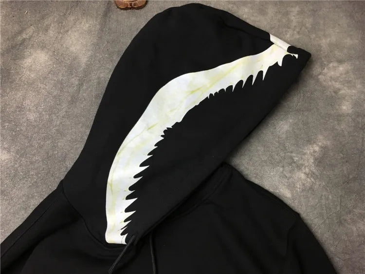 New Baolideng Men Shark Teeth Gentleman Hoodies Hoody Hooded Sweatshir