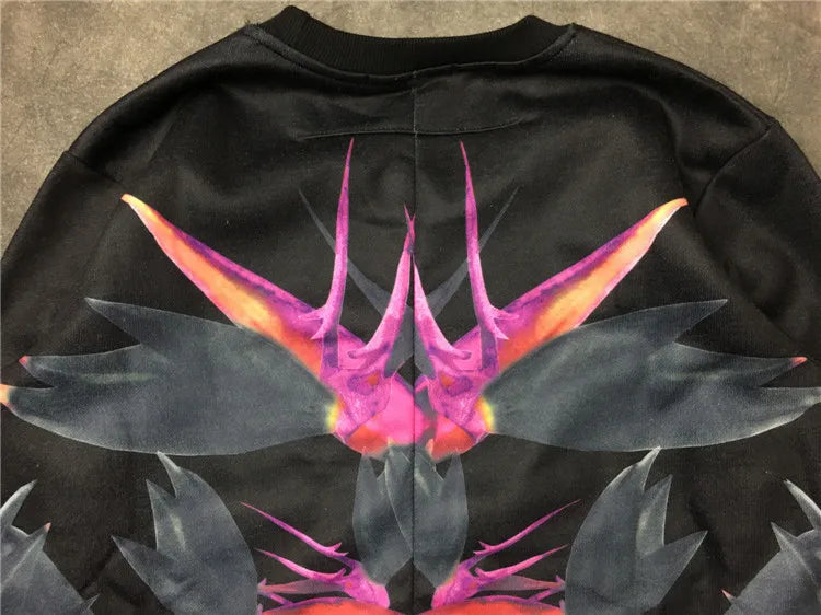 New Baolideng Men Abstract Flowers Gentleman Hoodies Hoody Hooded Swea