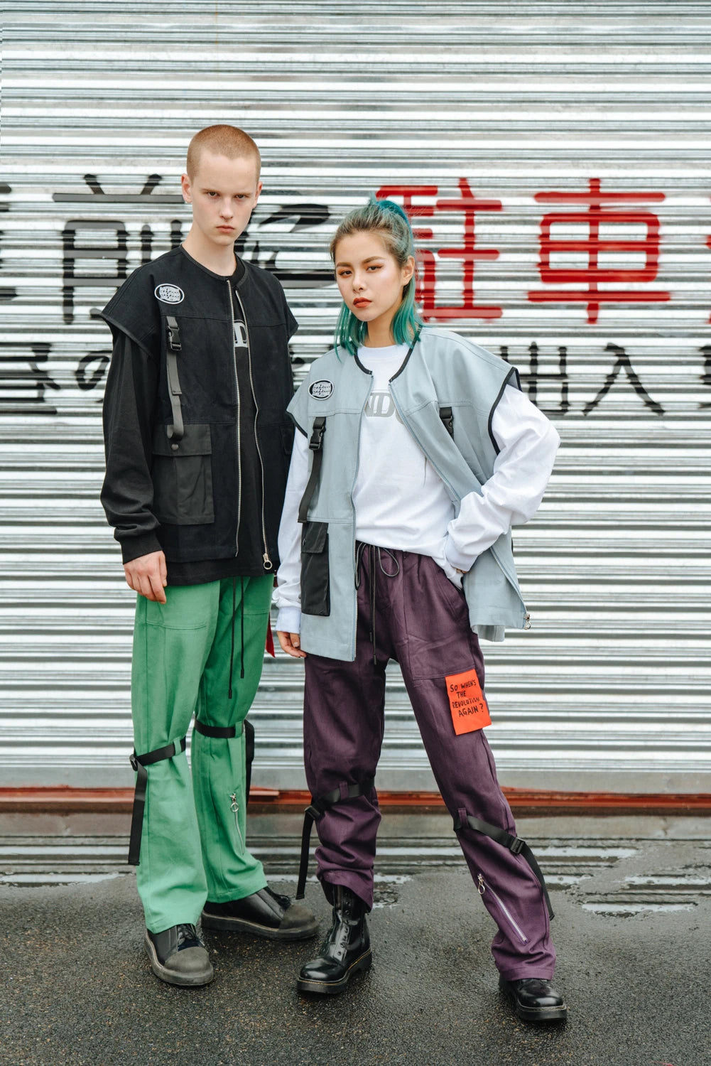 quality image streetwear print wear design fashion casual 2018-new-hip-hop-vest-coat-mens-fashion-streetwear-cargo-back-pockets-military-jacket-zipper-oversize-tactical-vests-sweatshirts high graphic fit everyday oversized premium - essential material unisex hip hop style style urban bf28d5 streetwear design ID 2e139