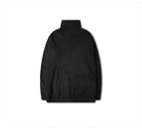 techwear street knit hoodie with oversized flame detail for urban fall winter outfits, street fashion menswear trend for seas