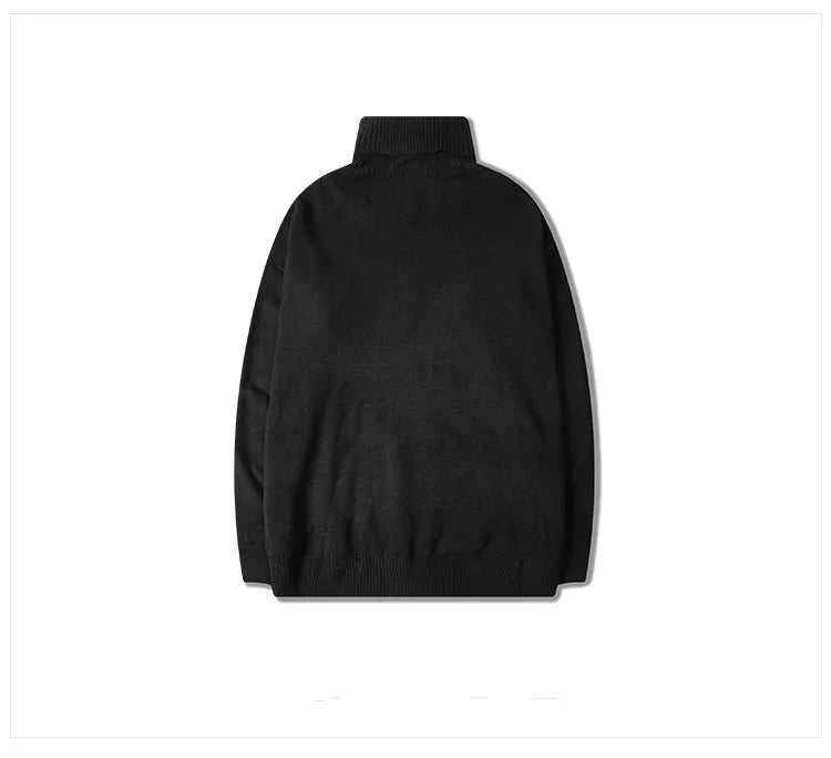 techwear street knit hoodie with oversized flame detail for urban fall winter outfits, street fashion menswear trend for seas