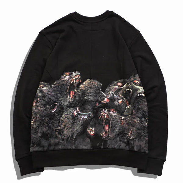 New 2018 High Men Roaring Orangutan Gentleman Hoodies Hoody Hooded Swe