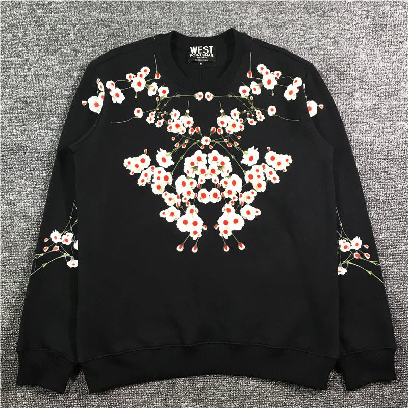 New High High Men Clove Jasmine Flowers Hoodies Hoody Hooded Sweatshir