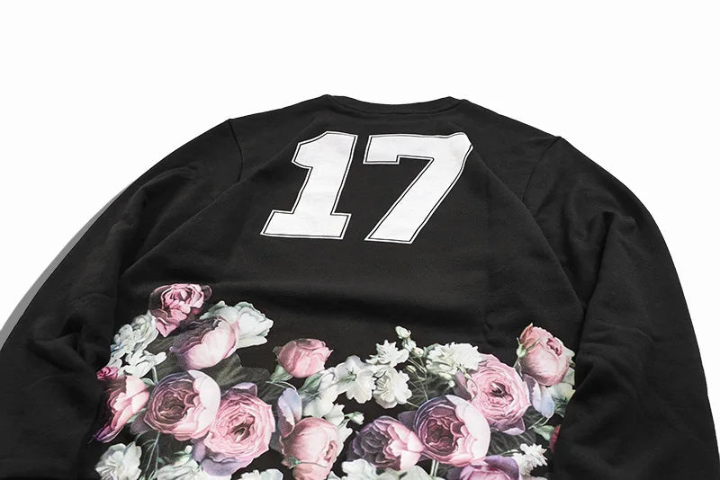 New Baolideng High Men 17 Romantic Roses Kenye Hoodies Hoody Hooded Sw