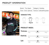 Men Hip Hop Hoodie Sweatshirt Drunk Illusion Chinese Character Hoodie Streetwear Casual Black Hooded Pullover Cotton Autumn 2023