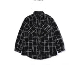 winter street style featuring fashion plaid shirt parkas jackets men single breasted long sleeve top hip hop loose coats 2018 new autumn warm outerwear jacket design – premium quality jacket for men