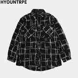 urban fashion featuring fashion plaid shirt parkas jackets men single breasted long sleeve top hip hop loose coats 2018 new autumn warm outerwear jacket design – premium quality jacket for men