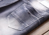 fashion ripped biker jeans denim distressed trousers slim fit zippers hip hop jeans motorcycle pants casual streetwear for men unique jeans style 1942