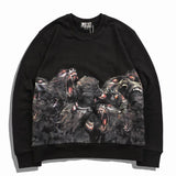 New 2018 High Men Roaring Orangutan Gentleman Hoodies Hoody Hooded Swe