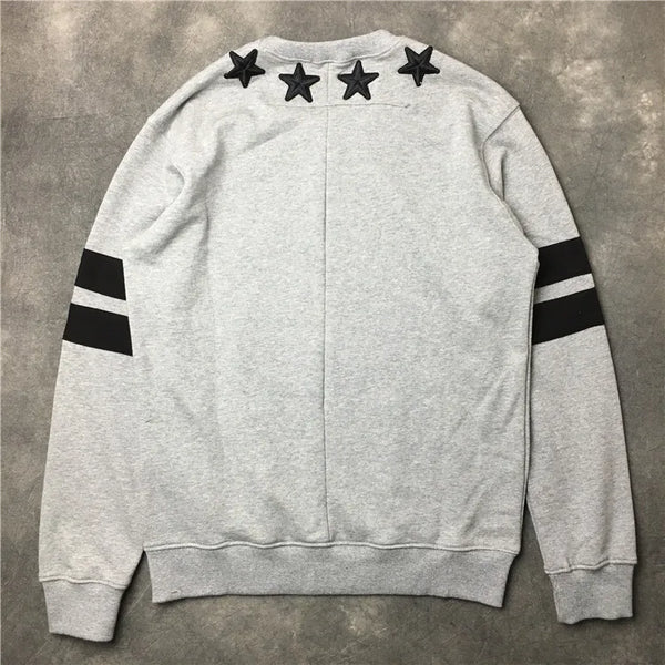 New High Men Embroidery Star Stripes Gentleman Hoodies Hoody Hooded Sw