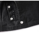 high street knee hole ripped biker jeans men slim fit elastic denim pants autumn new casual black stretch hip hop pants jogger unique joggers style 1748